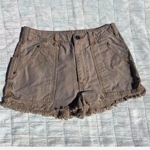 Tan free people shorts